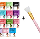 Kit 12 Máscara para limpeza Facial Skin Care - Max Love 8g +1 Pincel de Silicone