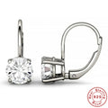 Brincos de Prata 925 com Moissanita D 0.5-1.2ct – Brilho Elegante para Mulheres