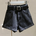 Short Jeans Cintura Alta Casual de Verão