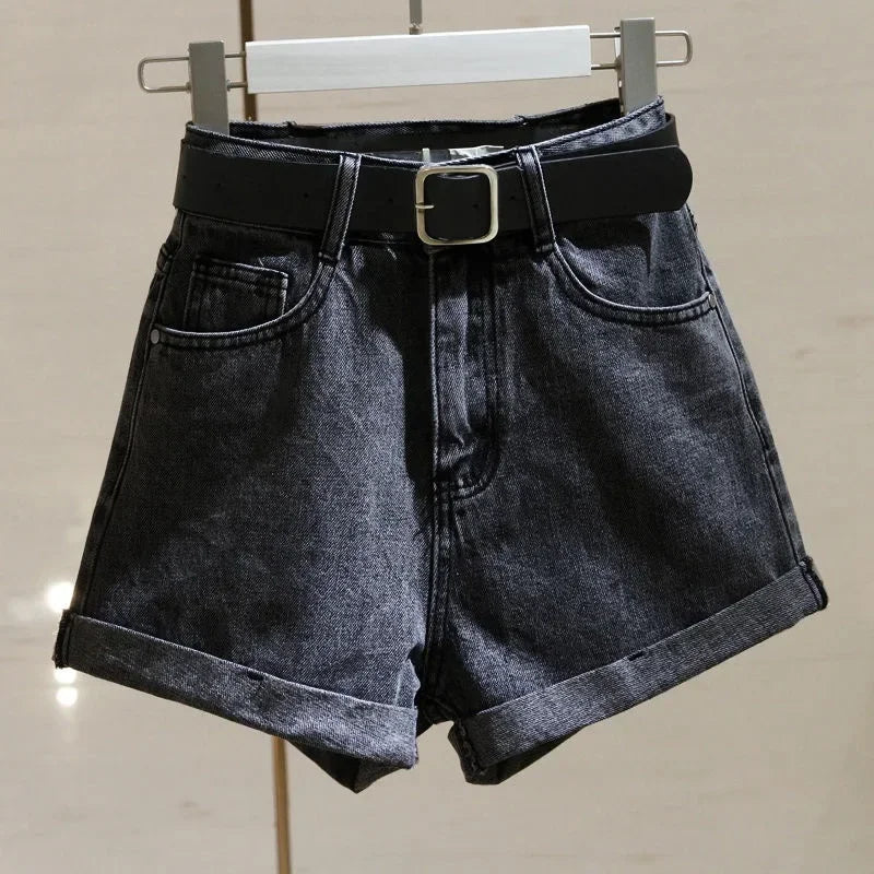 Short Jeans Cintura Alta Casual de Verão