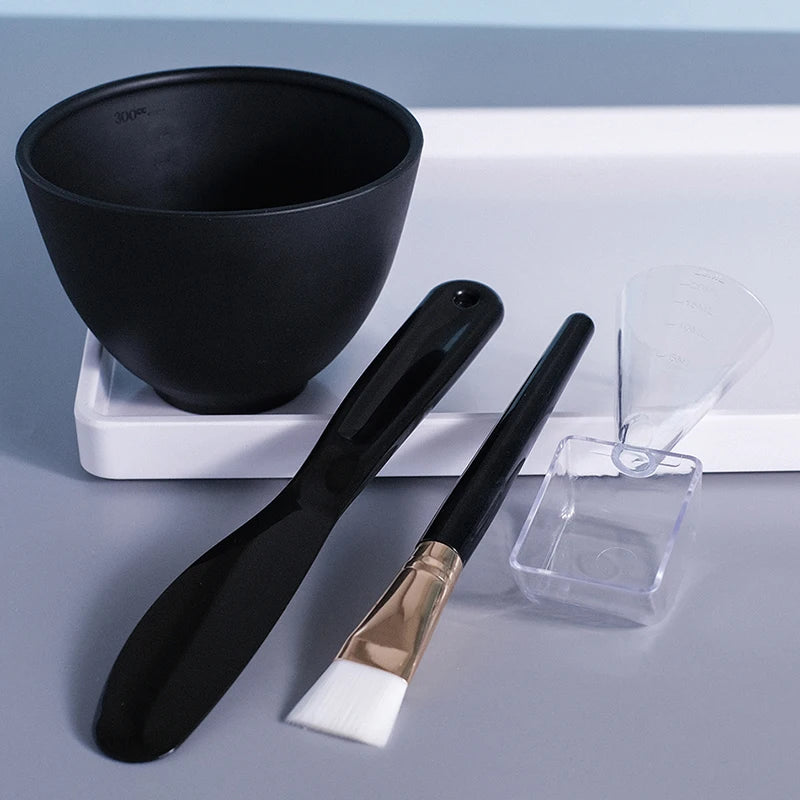 Kit de 2/3/4/5 Peças para Mistura de Máscaras Faciais - Cuidados com a Pele e Beleza Feminina