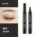 Caneta para Sobrancelha à Prova d'Água, Lápis Microblading, Maquiagem Natural para Sobrancelhas (5 Cores)