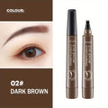 Caneta para Sobrancelha à Prova d'Água, Lápis Microblading, Maquiagem Natural para Sobrancelhas (5 Cores)