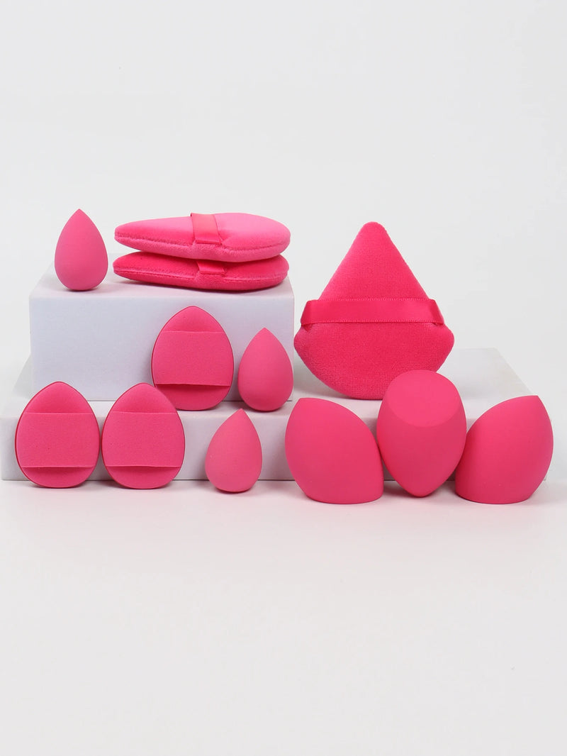 Kit de Esponjas de Maquiagem 12 Peças