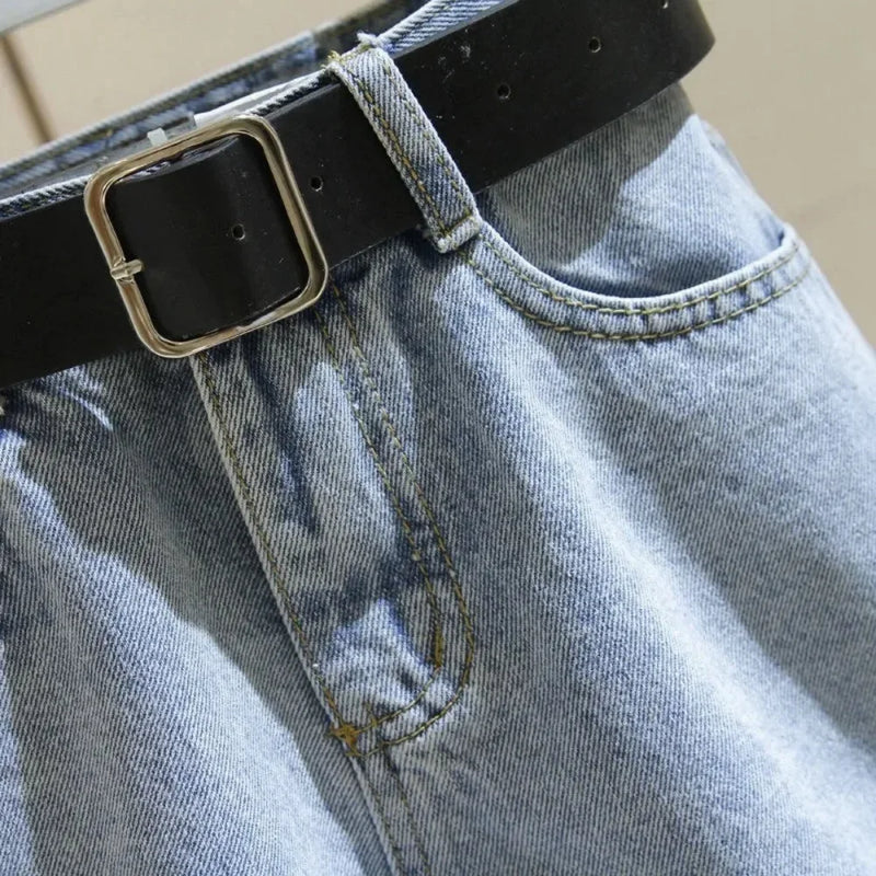Short Jeans Cintura Alta Casual de Verão