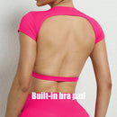 Top Esportivo Feminina Hearuisavy – Respirável, Estilo Aberto nas Costas, Ideal para Treino e Yoga