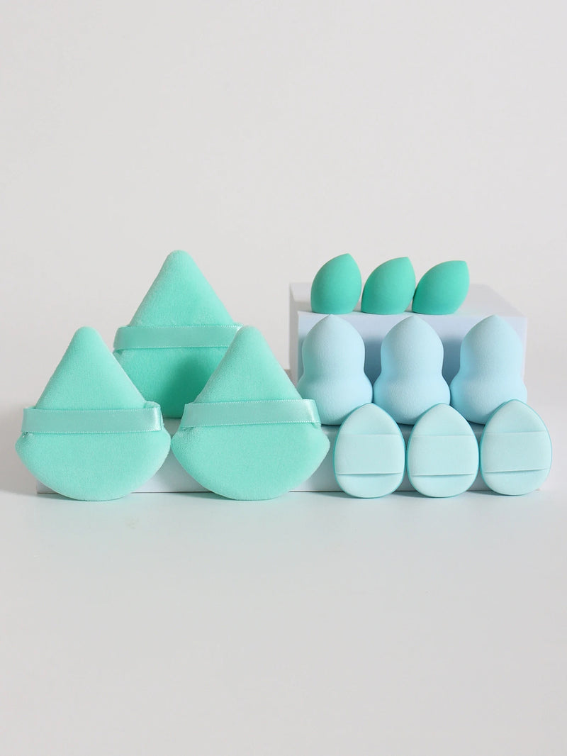 Kit de Esponjas de Maquiagem 12 Peças