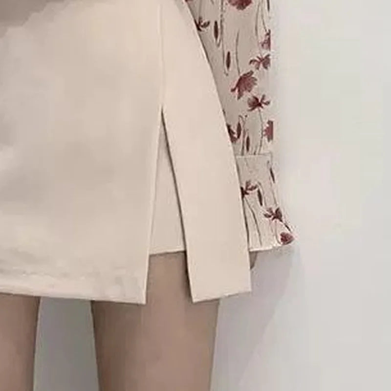 Mini Saia Feminina Cintura Alta Elegante