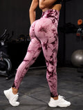 Legging Esportiva Tie-Dye Cintura Alta – Conforto e Estilo para Treinos