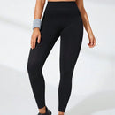 Leggings Femininas Preta com Cintura Alta e Some Barriga – Perfeitas para Yoga e Corrida!