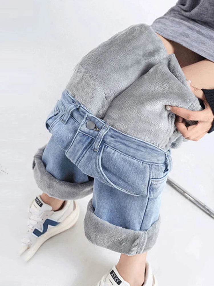 Calça Jeans Cintura Alta Pantalona