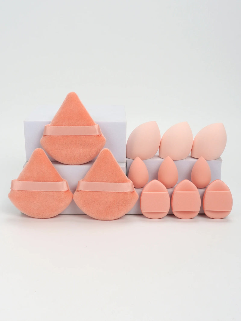 Kit de Esponjas de Maquiagem 12 Peças