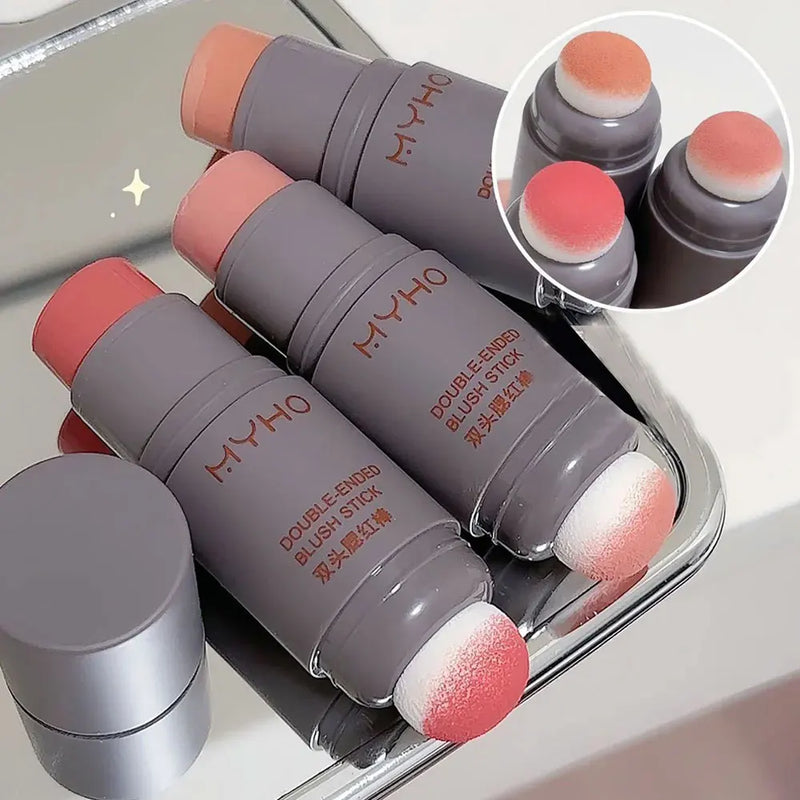 Blush Bastão Duo Cremoso: Cor Natural e Matte de Longa Duração