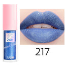 Gloss Labial Glitter 18 Cores - Longa Duração, à Prova d'Água, Hidratante e Multifuncional