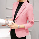 Blazer Feminino Elegante – Slim, Formal, com Bolsos e Gola Notch