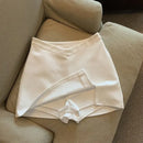 Mini Short Saia Sexy Cintura Alta Preto Branco