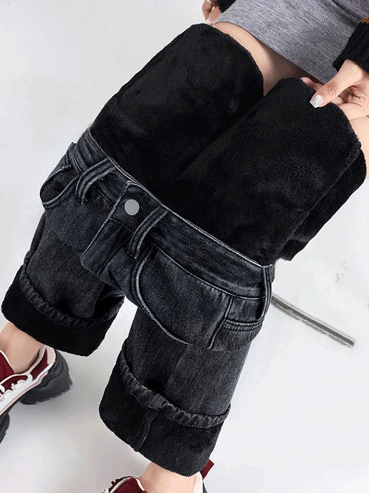 Calça Jeans Cintura Alta Pantalona