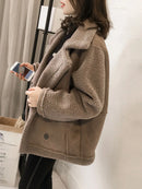 Sobretudo Feminino Elegante – Moda Coreana de Inverno com Estilo Street