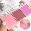 Blush Tricolor HISYI: Efeito Natural, Matte e de Longa Duração