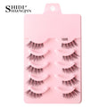 Cílios Postiços – Estilo Cat Eye, Natural, 5-10 Pares