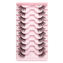 Cílios Postiços – Estilo Cat Eye, Natural, 5-10 Pares