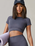 Blusa Feminina Esportiva Seamless – Conforto e Estilo para Yoga e Treino