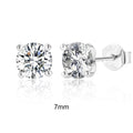 Brincos de Prata 925 com Moissanita D 0.5-1.2ct – Brilho Elegante para Mulheres