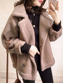 Sobretudo Feminino Elegante – Moda Coreana de Inverno com Estilo Street