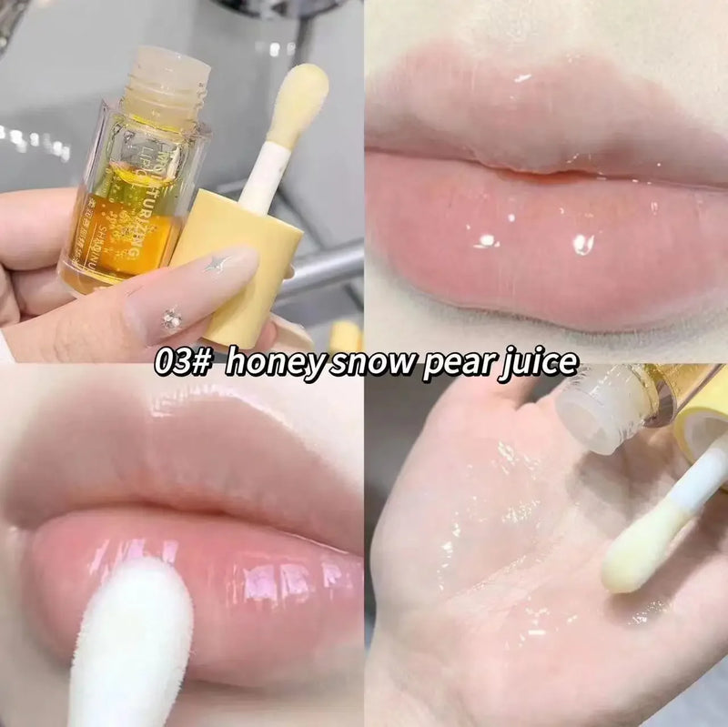Gloss Labial Hidratante Transparente Frutado - Efeito Espelhado e Volumizador