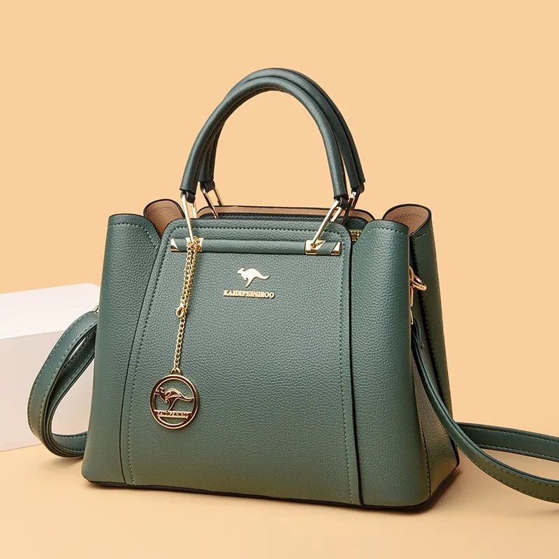 Bolsa Feminina Grande de Ombro em Couro PU – Elegância e Espaço para o Dia a Dia