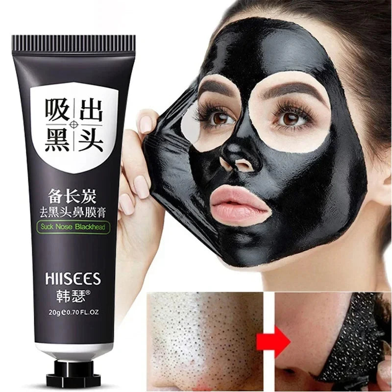 Máscara Facial Removedora de Cravos - Reduz Poros, Controla Acne, 20g