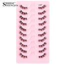 Cílios Postiços – Estilo Cat Eye, Natural, 5-10 Pares