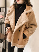 Sobretudo Feminino Elegante – Moda Coreana de Inverno com Estilo Street