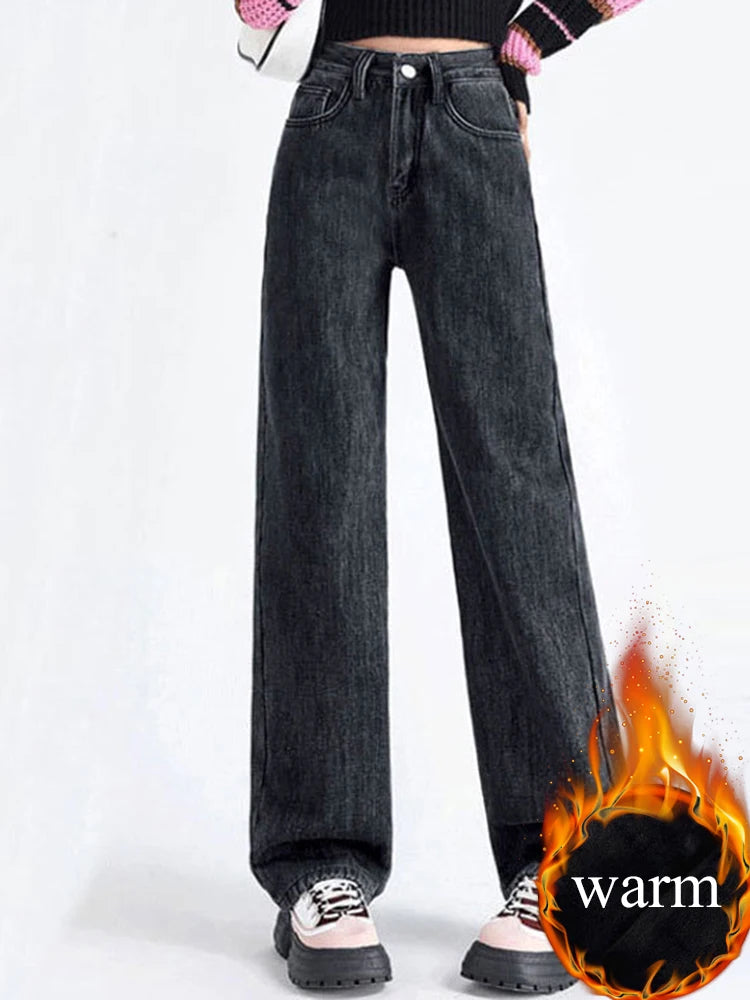 Calça Jeans Cintura Alta Pantalona
