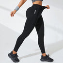 Leggings Femininas Preta com Cintura Alta e Some Barriga – Perfeitas para Yoga e Corrida!