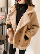 Sobretudo Feminino Elegante – Moda Coreana de Inverno com Estilo Street