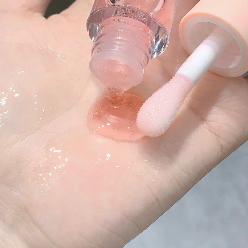 Gloss Labial Hidratante Transparente Frutado - Efeito Espelhado e Volumizador