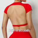 Top Esportivo Feminina Hearuisavy – Respirável, Estilo Aberto nas Costas, Ideal para Treino e Yoga