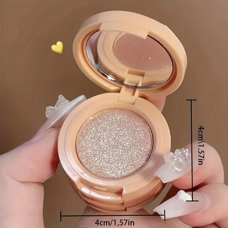 Paleta de Maquiagem 3 em 1: Blush, Iluminador e Contorno com Textura Matte e Cintilante