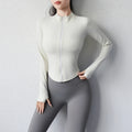 Jaqueta Esportiva Slim de Yoga Feminina com Zíper – Modeladora e Elegante