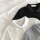 Blusa Feminina Cropped Polo de Malha – Juvenil, Casual e Elegante