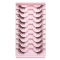 Cílios Postiços – Estilo Cat Eye, Natural, 5-10 Pares