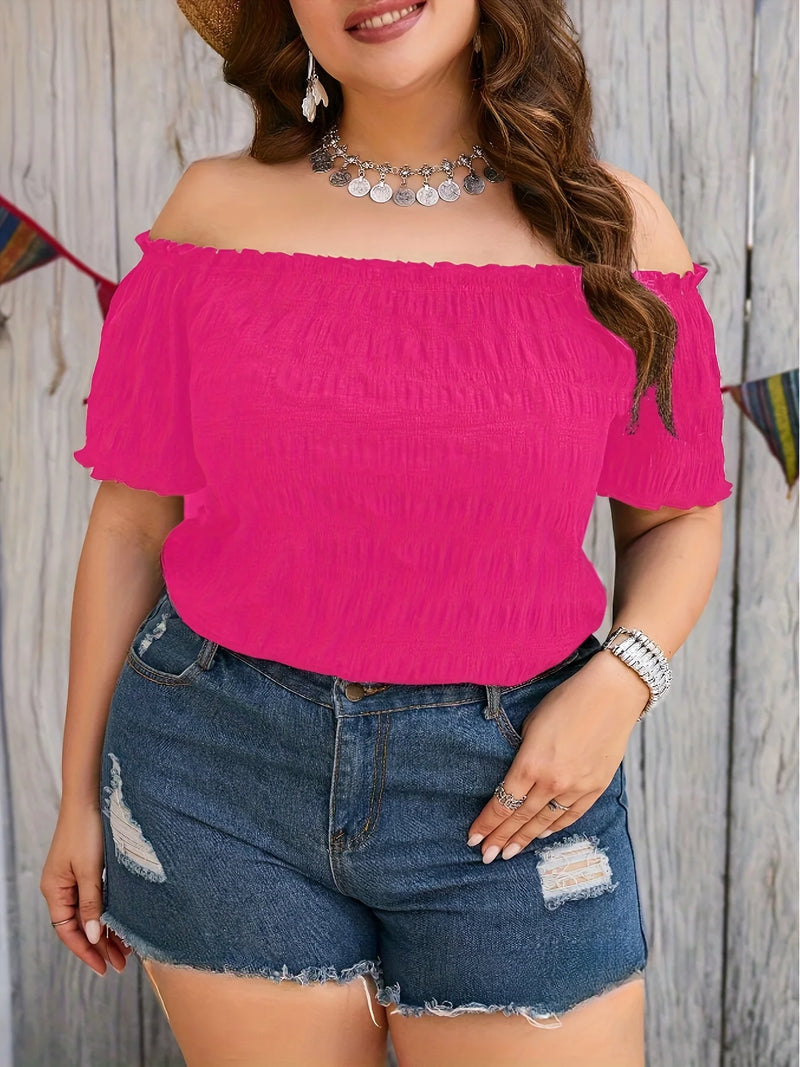 Blusinha Ombro a Ombro Plus Size - Elegância e Conforto para o Verão