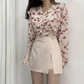 Mini Saia Feminina Cintura Alta Elegante