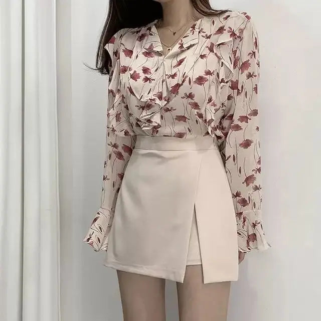 Mini Saia Feminina Cintura Alta Elegante