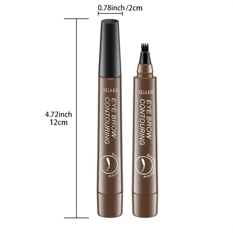 Caneta para Sobrancelha à Prova d'Água, Lápis Microblading, Maquiagem Natural para Sobrancelhas (5 Cores)