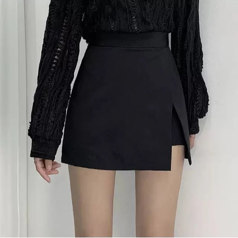 Mini Saia Feminina Cintura Alta Elegante