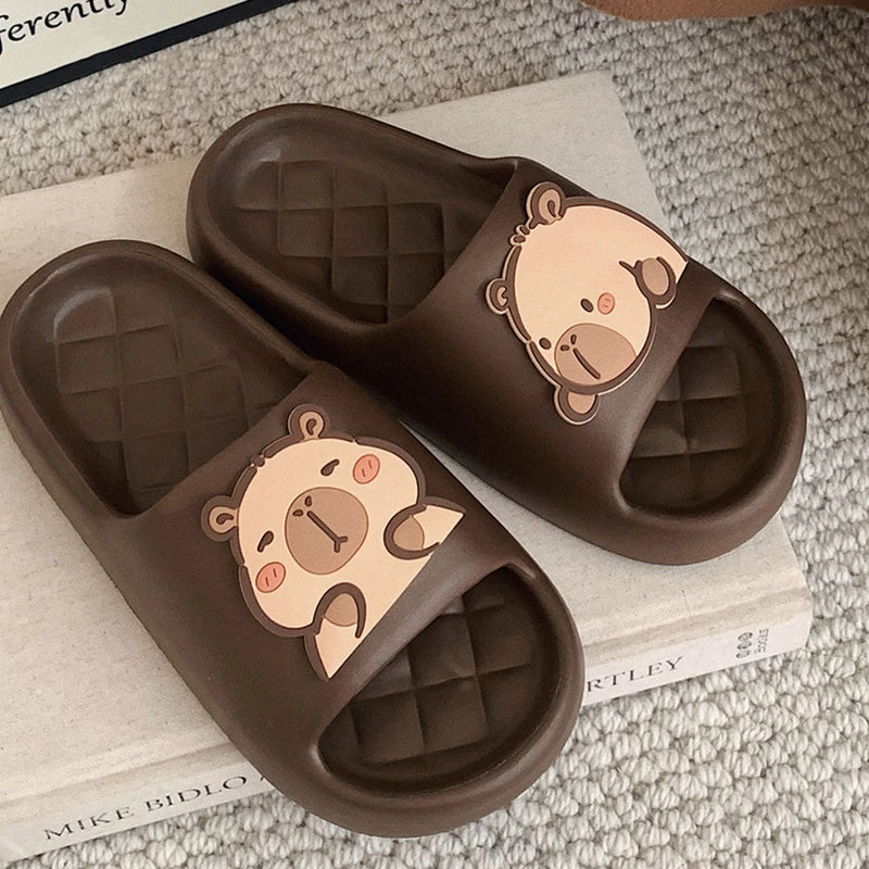 Chinelo Feminino de Capivara - Solado Grosso, Confortável para Praia e Casa