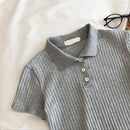 Blusa Feminina Cropped Polo de Malha – Juvenil, Casual e Elegante