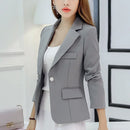 Blazer Feminino Elegante – Slim, Formal, com Bolsos e Gola Notch